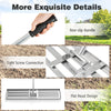 117 cm x 25 cm Heavy Duty Level Lawn Tool Lawn Leveling Rake-Silver