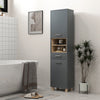 Tall Bathroom Storage Cabinet with Open Shelves and Drawer