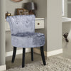 Dressing Table Soft Padded Makeup Chair Velvet Piano Seat Guest Room Bedroom
