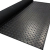 50CM*2M Rubber Flooring Matting Heavy Duty Anti-Slip Garage Checker Gym UK STOCK