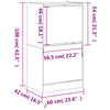 Gecheer Shoe Cabinet Shoe Storage Cupboard Shoe Rack Stand Cupboard Hallway D4I9