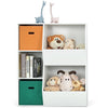 Kids Toy Storage Cabinet Modern Toys and Books Storage Organizer with 2 Baskets