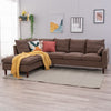 L-Shaped Corner Sofa, Sectional Couch with Built-in USB Port Chaise