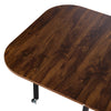 Rolling Foldable Dining Table Rustic Wood Table Space Saving Kitchen Furniture