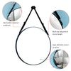 Wall Mounted Bathroom Mirror Cosmetic Makeup Shaving Mirror HD Glass Metal Frame