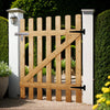 Wooden Garden Gate Pedestrian Wooden Gate Timber Entrance Pathway Cottage Gate