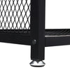 Industrial Console Table with Mesh Shelves Hallway Table Living Room Entryway