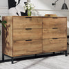 Sideboard Cabinet Industrial Cupboard Storage Furniture 6 Drawers Living Room