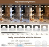 White Modern Dressing Table with LED Lights Mirror Vanity Make up Desk Stool Zrg