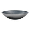Bathroom Basin Sink Round Hand Wash Countertop Tempered Glass Bowl Vanity Silver