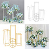 Tall Square Metal Geometric Stand Flower Vase Holder Party Wedding Centerpieces