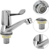 1 PAIR BATHROOM LEVER BASIN SINK TAPS 1/4 TURN CHROME PAIR HOT & COLD FAUCET SET