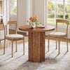 31.5" Round Dining Table for 2 Small Circle Kitchen Dinner Table for Living Room