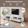 Modern TV Unit Stand Cabinet Sideboard with Drawer Storage & Open Shelves White