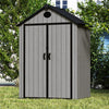 Backyard Garden Clutter Storage 6x4FT Outdoor Plastic Tool Shed with lock UK