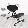 NEW! Kneeling Chair Orthopaedic Ergonomic Posture Office Stool Chair Seat Black