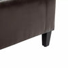Deluxe PU Leather Storage Ottoman Bench Footrest Stool Large Storage Space