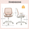 Kids Swivel Desk Chair Ergonomic Children Rolling Study Chair w/Mesh Back