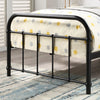 WHITE HOSPITAL STYLE METAL BED FRAME BLACK-BRASS-WHITE SINGLE TO KING