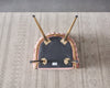 Velvet Dining Chair with Door Knocker Ring Windsor Dressing Room Chair 1/2/4/6