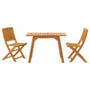 Balcony Set 3 Piece Outdoor Table and Chair Solid Wood Acacia vidaXL