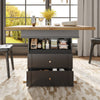 Extendable Dining Table with Hidden Storage Space Telescopic Table Kitchen Table