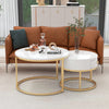 Nesting Coffee Table Stacking Side Table End Tables with 1 Storage Drawer White
