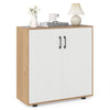 Freestanding Shoe Storage Cabinet with 2 Anti-tipping Kits-Natural