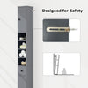 Bathroom Tall Cabinet Slim Freestanding Storage Organizer Cupboard With 2 Doors