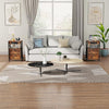 HOOBRO Side Table Bedside Table with Charging Station Nightstand 38 x 28 x 60 cm