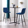 2 Pcs Breakfast Bar Stools High Counter Chair Kitchen Pub Restaurant Barstool