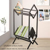 2-Tier Metal Vinyl Record Stand Storage Display Rack Desktop/Bookshelf 160 LPs