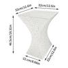 FATIVO Concrete Side Table Square Terrazzo Coffee Table Weather-Resistant Porch