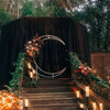 Large Half Moon Wedding Arch Metal Frame Backdrop Stand Party Props Flowers Rack