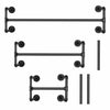 Heavy Duty Wall Mounted Clothes Rail Shelf Garment Hanging Wardrobe Display Rack