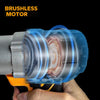 Cordless Electric Rivet Gun Brushless with LED For DeWalt 18V 20V Li-ion Battery