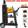 3 Tier Trolley Welding Cart w/ Chains Welding Trolley MIG TIG Welders Heavy Duty