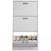 3 Drawer Shoe Cabinet Storage Cupboard Unit Shoe Rack Wooden Stand Organiser