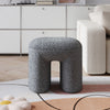 Door-shape Footstool Footrest Upholstery Stool Pouffe Padded Oval Seat Kid Chair