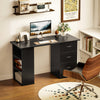 120cm Computer Desk Writing PC Table Workstation Laptop w/ 3 Shelf & Drawers
