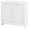 Tilt-out Laundry Storage Cabinet for Bathroom with 2 Hampers