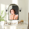 Traditional Arched Wall Mirror Gold Baroque Inspired Carved Framed Vanity Mirror