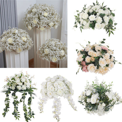 50cm Artificial Silk Flower Ball For Party Rack Wedding Table Road Lead Decor