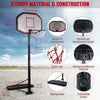 Full Size 10ft Adjustable Basketball Hoop and Stand Freestanding Indoor Outdoor