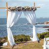 Heavy Duty Wooden Wedding Arch Backdrop Stand Garden Lawn Ceremony Background