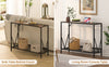2-Tier Console End Table/Table Side w/Mesh Shelf Entryway Hallway Vintage Tables
