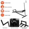 Folding lift for lawn mowers with adjustable height Stand with hand crank Black