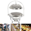 Stainless Steel Chafing Dish with Hook up 6L Round Catering Warmer Server for