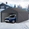 All-Weather Outdoor Car Shelter 600x300 cm Heavy-Duty Carport-Grey
