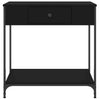 Console Table Black 75x34.5x75 Engineered Wood T2P9